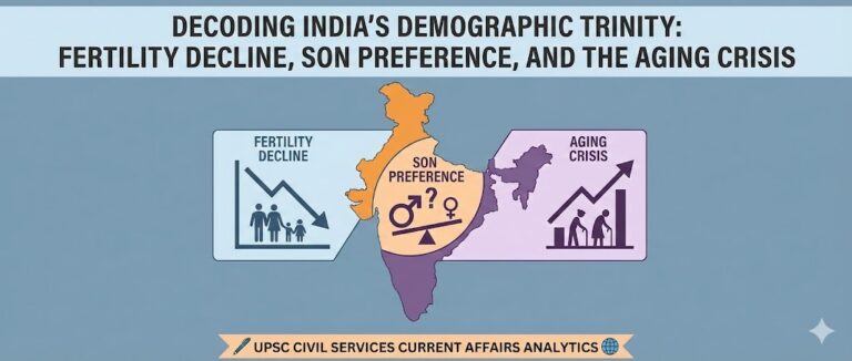 Decoding India’s Demographic Trinity- Fertility Decline, Son Preference, and the Aging Crisis
