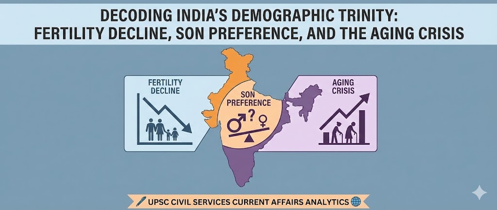 Decoding India’s Demographic Trinity- Fertility Decline, Son Preference, and the Aging Crisis