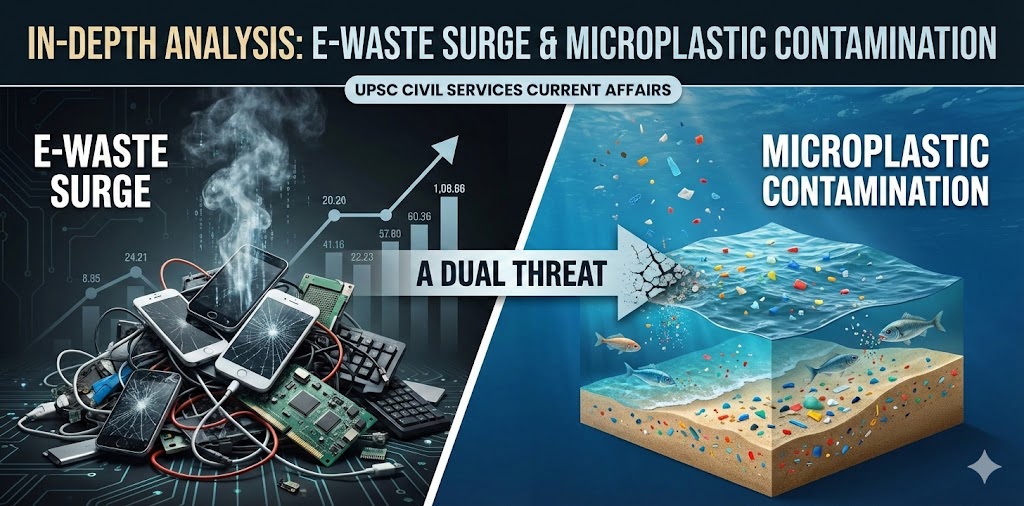 In-depth Analysis: E-Waste Surge & Microplastic Contamination – A Dual Threat