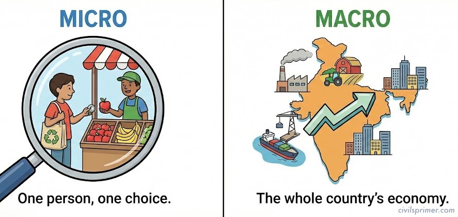 Microeconomic vs Macroeconomics UPSC Exam