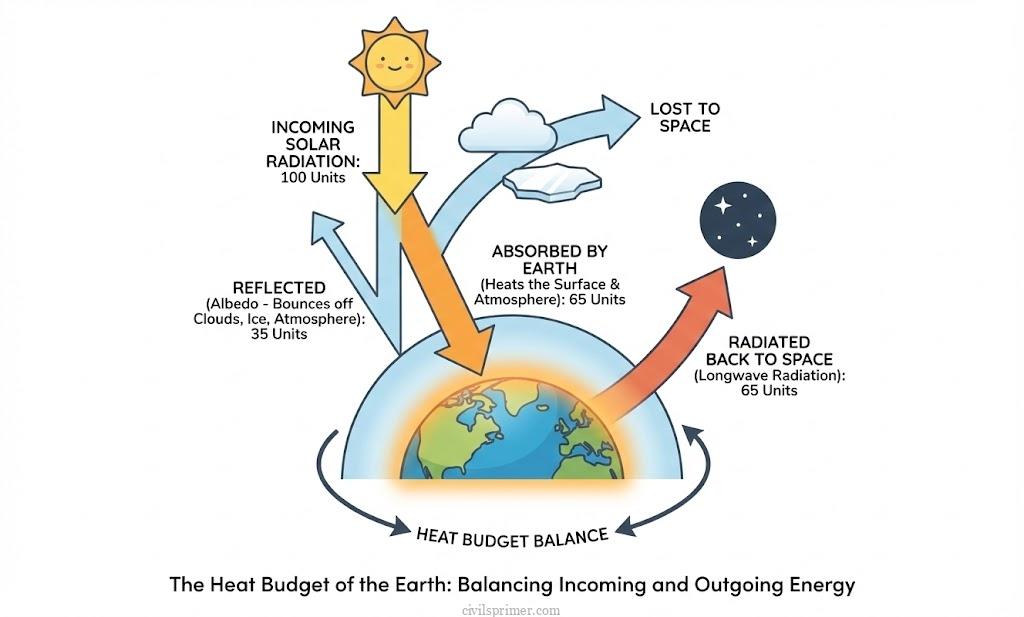 Heat Budget of Earth UPSC geography basics