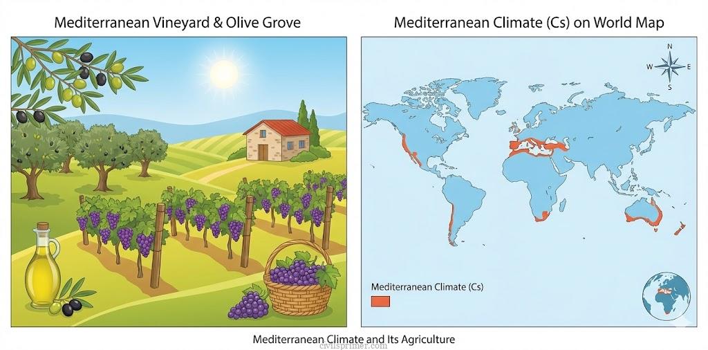 Mediterranean Climate Type upsc geography basics