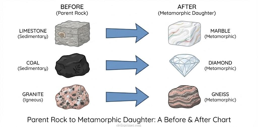 Metamorphic Rocks UPSC Geography basics