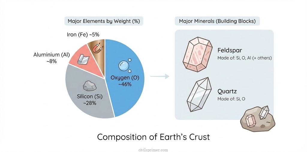 Mineral Composition of Earth Crust UPSC Geography Basics