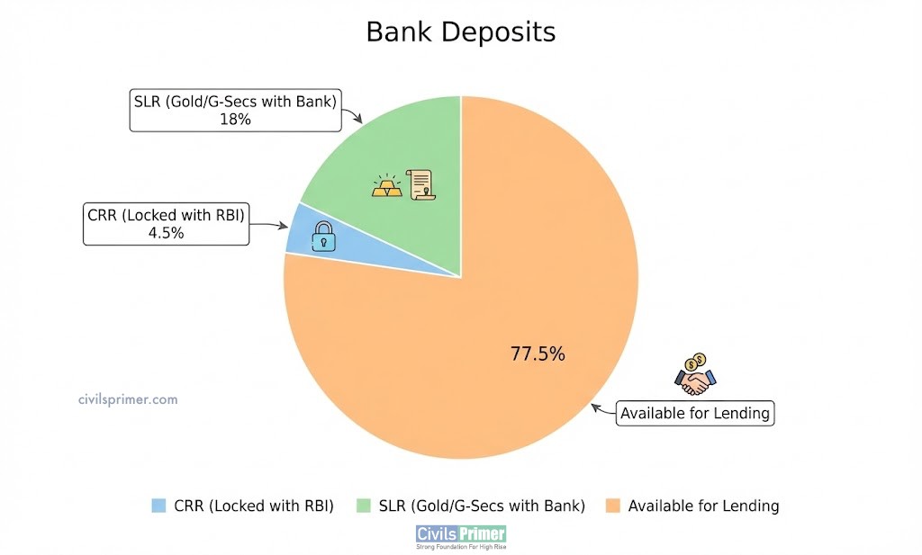 Reserve Ratios - CRR, SLR, SDF Simplified for UPSC Exam Prelims