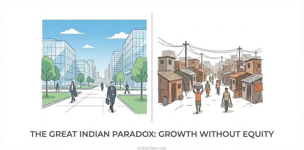 Great Indian Paradox Indian Social Poverty UPSC basics