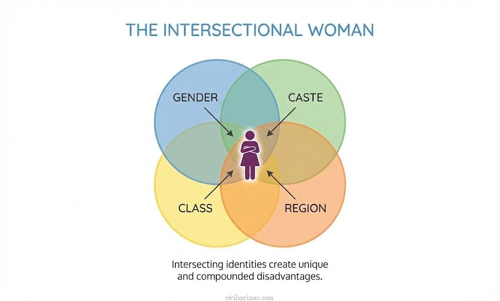 Intersecting women identities UPSC Indian Society basics