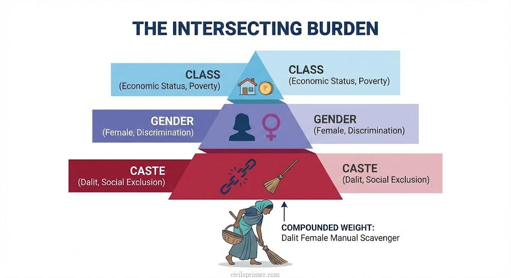 Intersectionality in Poverty UPSC Indian Society Basics