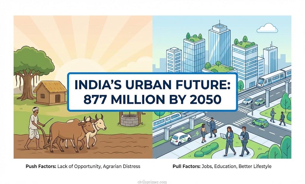 Push Pull Factors of Urbanization