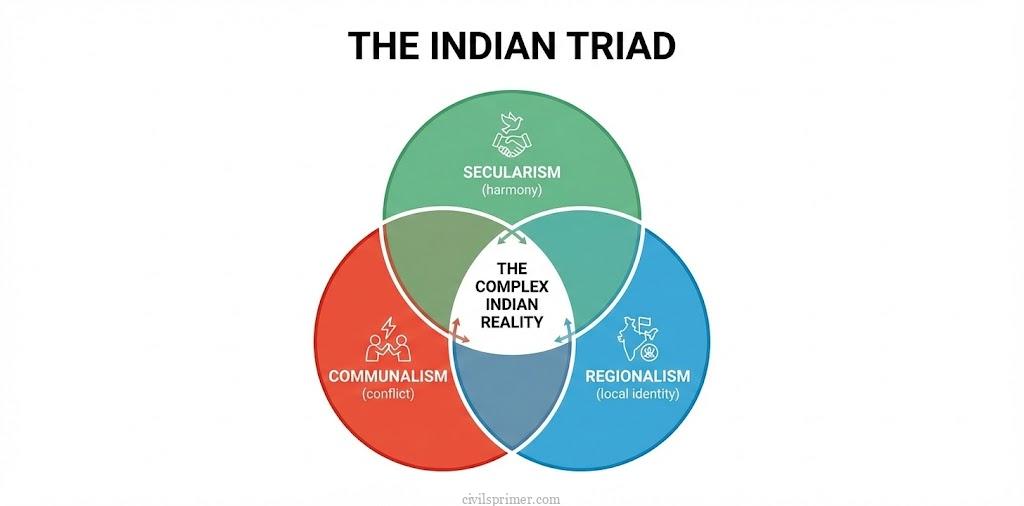 The Indian Triad UPSC Indian Secularism Basics