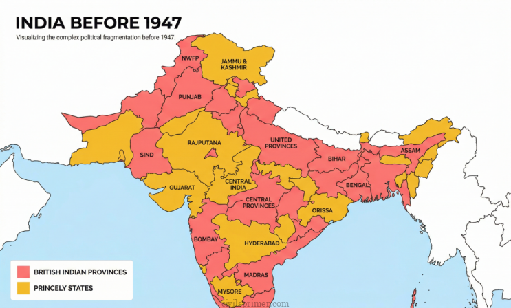 India before 1947 UPSC Polity Basics