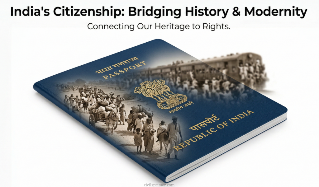 historical context of Indias citizenship laws UPSC Polity basics