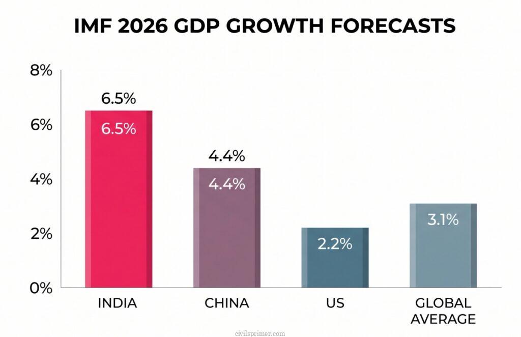 IMF 2026 GDP growth forecasts upsc 2026 prelims